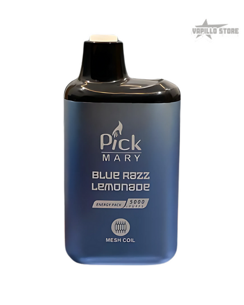 Pick Mary – BlueRazz Lemondade Flavour | Rechargeable 5000 Puff Vape
