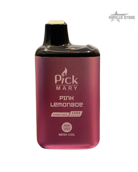 Pick Mary – Pink Lemonade Flavour | Rechargeable 5000 Puff Vape