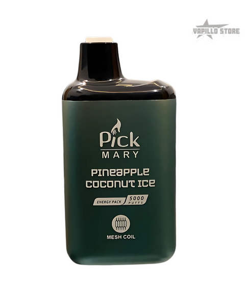 Pick Mary – PineApple Coconut Ice Flavour | Rechargeable 5000 Puff Vape